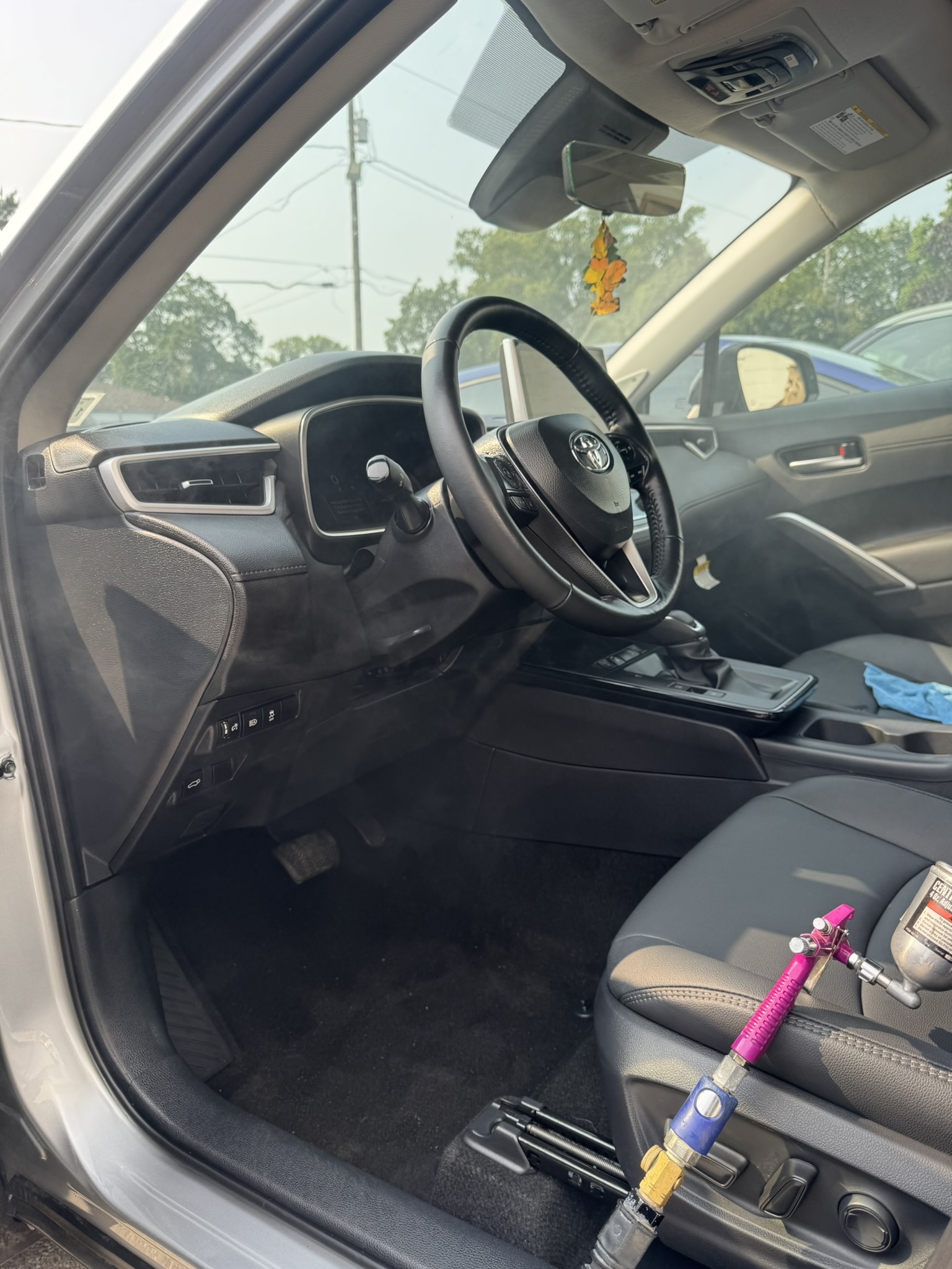 Car detailing before and after restoration work