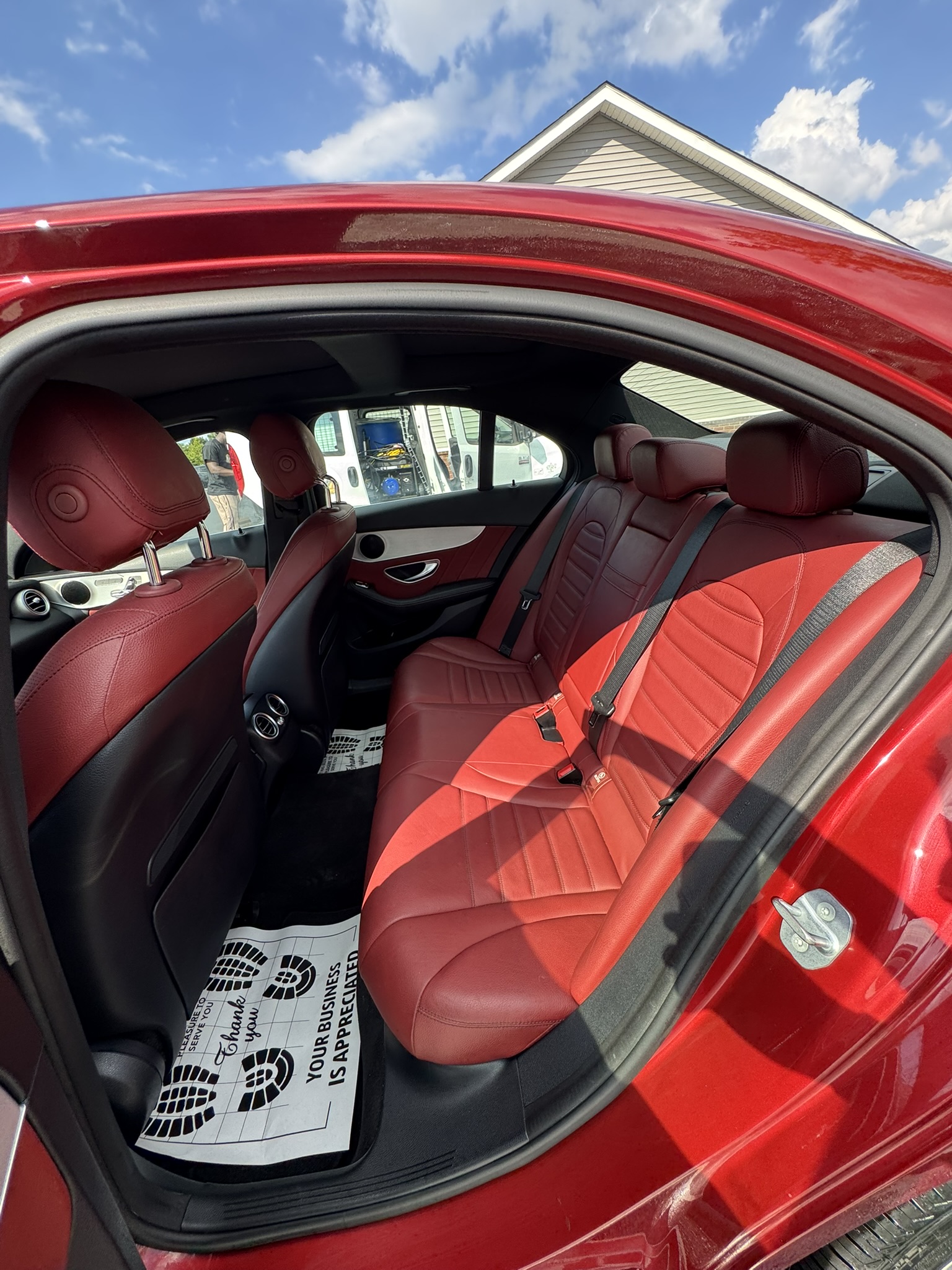 Back seat detailing result