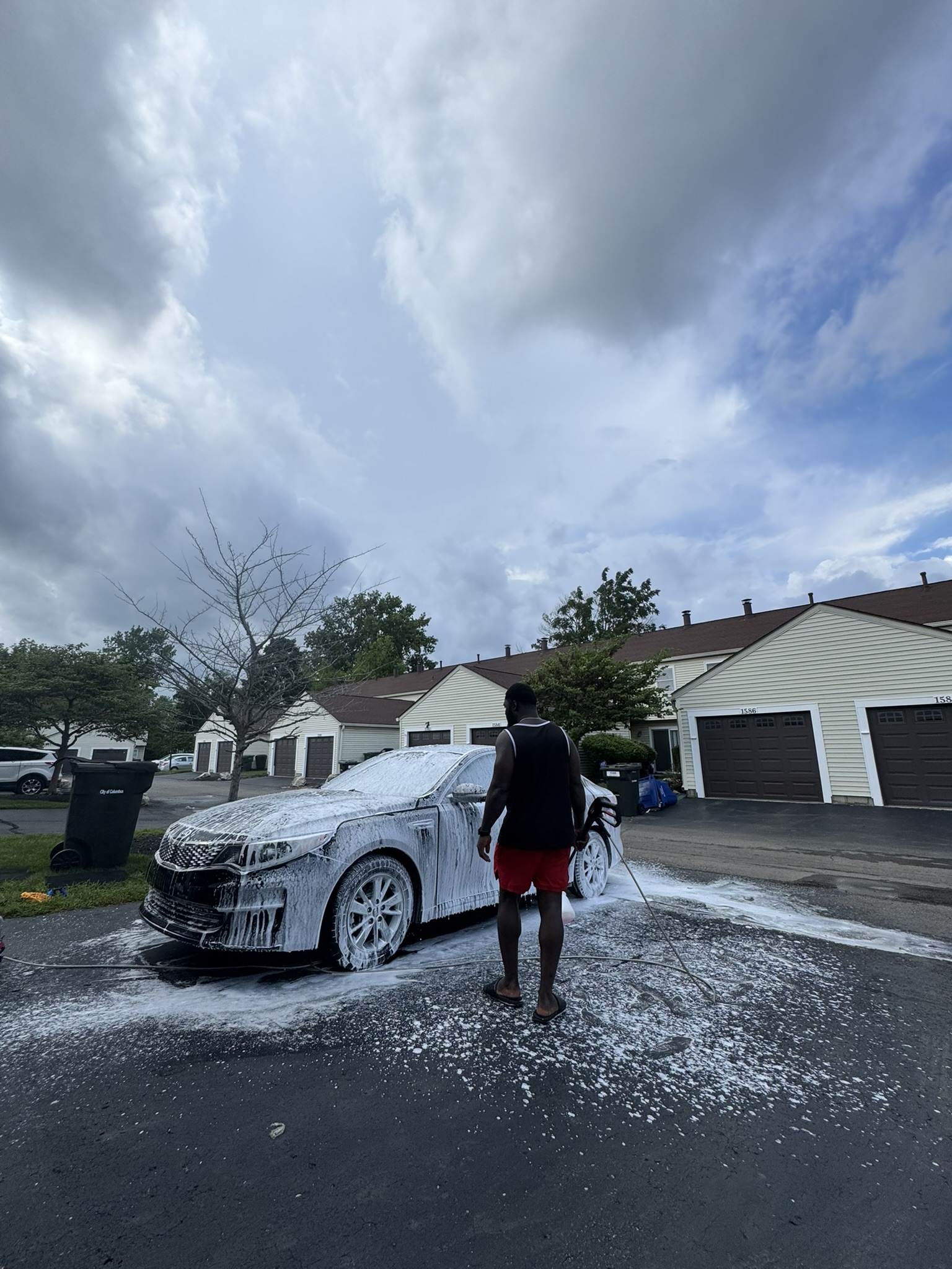 Professional front car cleaning