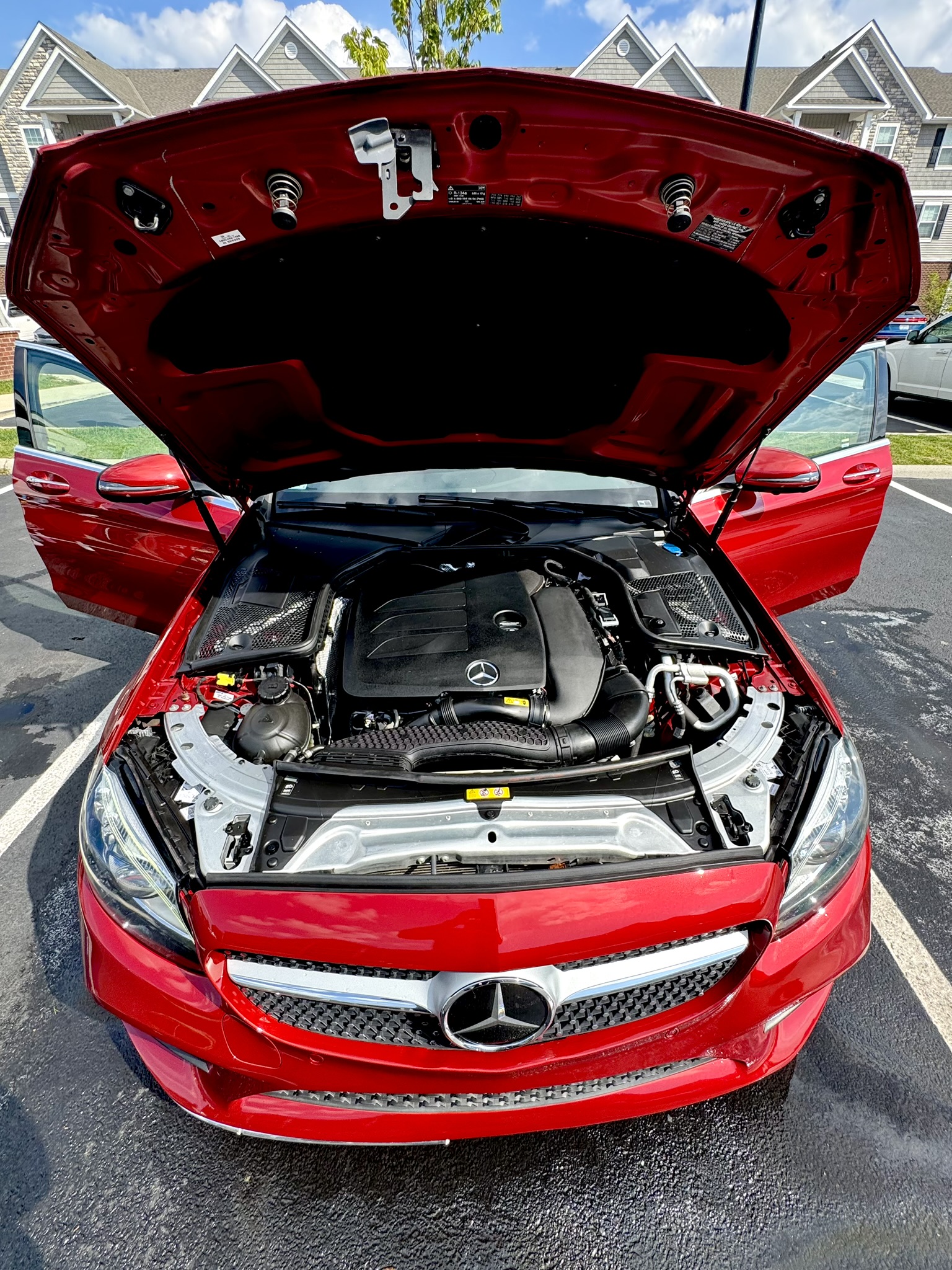 Detailing result of front of car